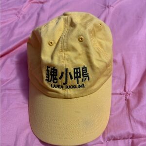 Yellow Hat Adjustable Back